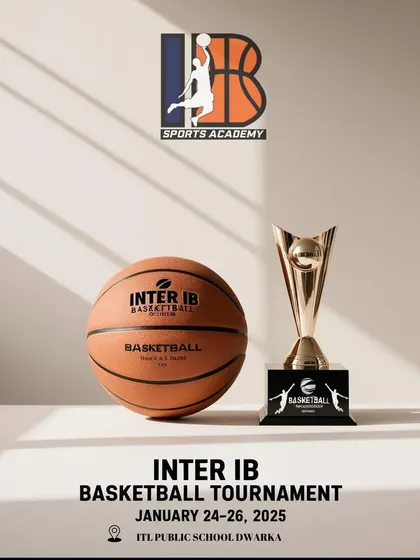 Game on! The official poster for our Inter IB Basketball Tournament. We host this flagship event to bring our community together and celebrate the spirit of the game.