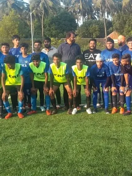 The team together with me after a match in Goa. We analyze every game to understand our strengths and weaknesses.