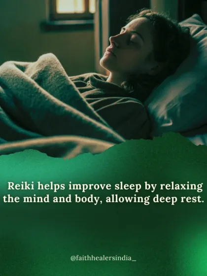 Many people struggle with sleep. Reiki helps improve sleep quality by deeply relaxing the mind and body, allowing you to enter a state of deep, restorative rest.