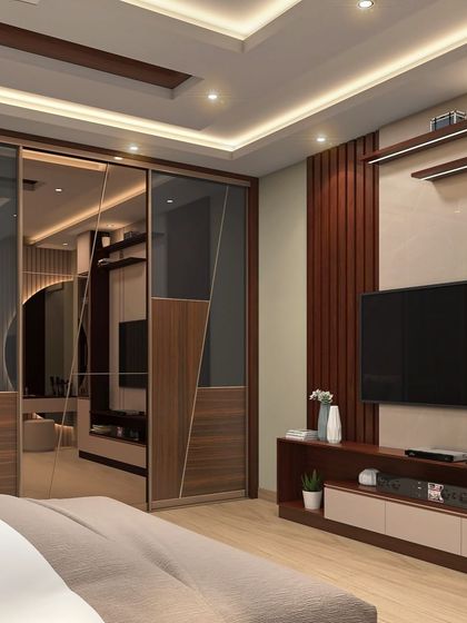 Houzlook - Full Home Interior Design & Turnkey Execution Serene & Stylish Bedrooms photo 19