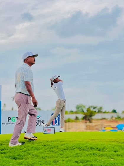 Our coaches are constantly on the range, providing hands-on instruction. From demonstrating a swing path to analyzing a student's setup, these moments of direct mentorship are where real progress is made.