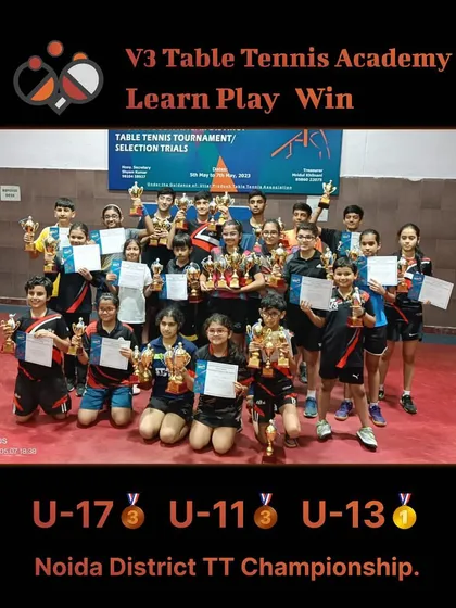 A proud moment with a large group of our winners from the Noida District TT Championship. My goal is to create opportunities for many players to succeed and get recognized for their hard work.