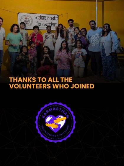 A huge thank you to all the volunteers who joined our eco-friendly Rakhi making workshop. Together, we are building a community centered on volunteering and inclusion.