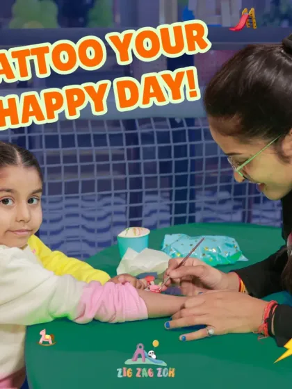 Tattoo your happy day! We offer temporary tattoo art with lots of cool designs for kids to choose from. It's a fun and safe way for them to show off their style.