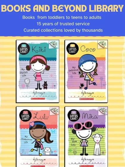 Discover the magic of the "Lotus Lane Club." This delightful series for early readers follows the adventures of four friends—Kiki, Coco, Lulu, and Mika—as they navigate friendship, fashion, baking, and more through their illustrated diaries.