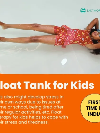 Wellness is for all ages. We are the first in India to offer float therapy for kids, helping them cope with stress and fatigue from school and daily activities in a safe, fun environment.