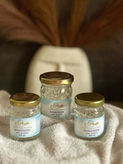 A trio of my bestselling gel sunscreens, ready to protect your skin from the sun's harsh rays.