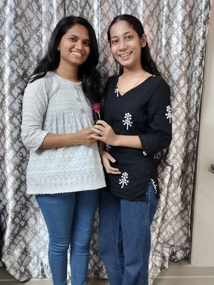 A special moment with one of my students. The bond we build in class goes beyond just teaching; it's about mentorship and support.