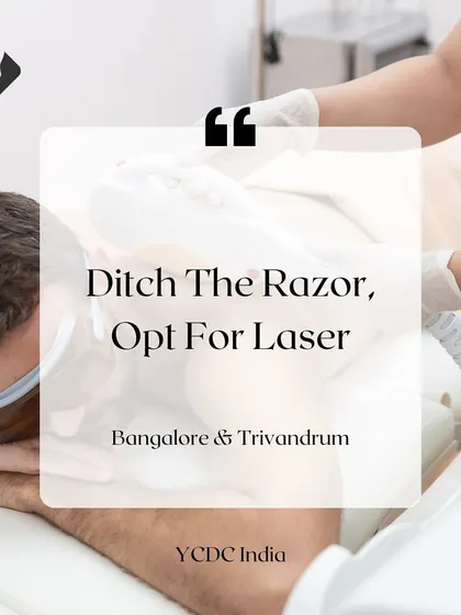 Laser hair removal is not just for women. We offer tailored treatments for men, perfect for permanent beard shaping or addressing unwanted hair on the back, chest, and between the eyebrows.