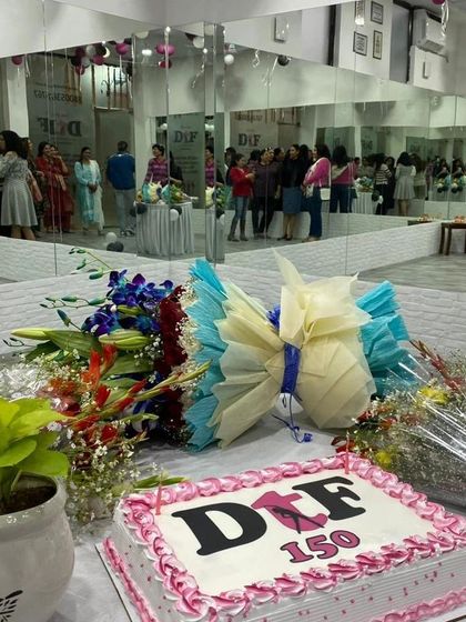 The celebration cake for our new DtF 150 studio. Every new studio is a milestone for our community.