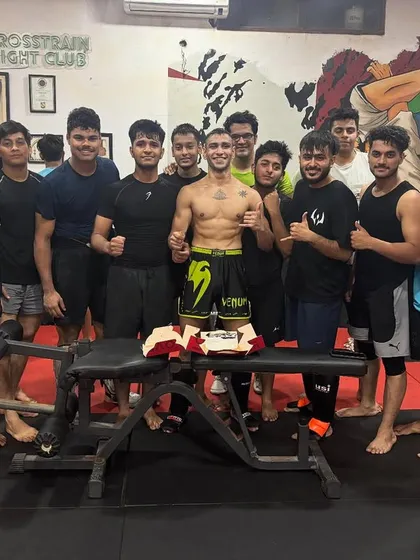 A send-off for our Muay Thai coach heading to Thailand for a fight camp. We are a team that supports our members' ambitions, celebrating their journeys and wishing them success.