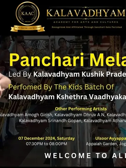 The future of our tradition is in their hands. We are proud to present the Kids Batch of our academy, the next generation of Melam leaders, leading their own Panchari Melam performance.