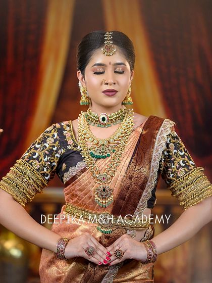 Deepika Makeup and Hair - Professional Makeup & Hair Academy My Signature: South Indian Bridal Artistry photo 21