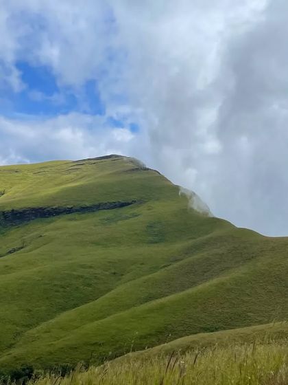 A beautiful view of the Nethravathi peak on a clear day.