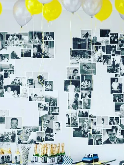 For a 60th birthday, I created this custom photo collage in the shape of the number '60'. It's a unique and heartfelt way to celebrate a milestone by showcasing a lifetime of memories.