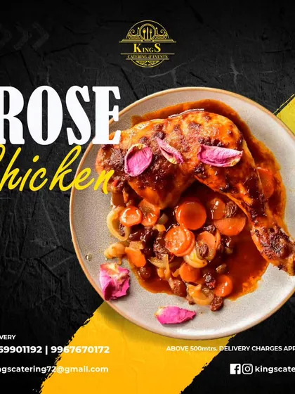 Feast your eyes on this exquisite Rose Chicken. It's a delicate blend of flavours that is as beautiful as it is delicious.