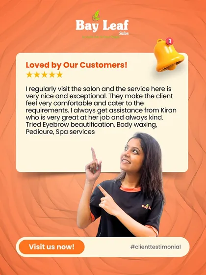 We are so happy when our clients feel comfortable and love their service. This review highlights our commitment to providing exceptional care across eyebrow beautification, body waxing, and spa services.