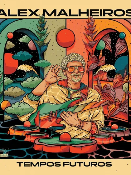 Album cover illustration for the legendary Brazilian artist Alex Malheiros. For this project, I created a vibrant, futuristic world that fuses tropical, coastal, and space-funk elements to visually represent the sonic landscape of the music.