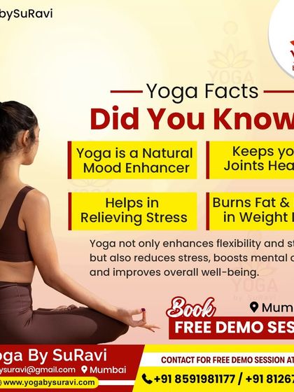 Did you know yoga is a natural mood enhancer and helps burn fat? We share interesting yoga facts to inspire your practice.