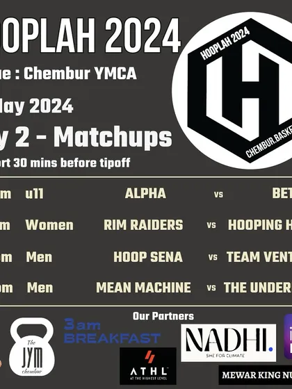 The Day 2 matchups for Hooplah '24. Another action-packed evening.