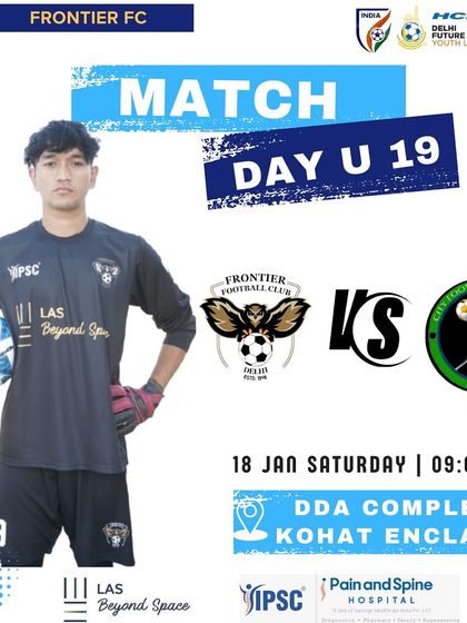 U-19 match day. Our goalkeeper is ready to defend our goal.