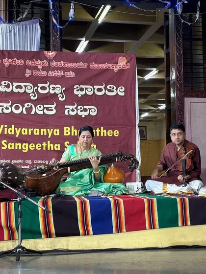 There is a special, positive vibe when I perform inside a temple, right in front of the deity. This concert at Avani Sringeri Sharda Mutt was a truly soul-satisfying experience, connecting music with spirituality.