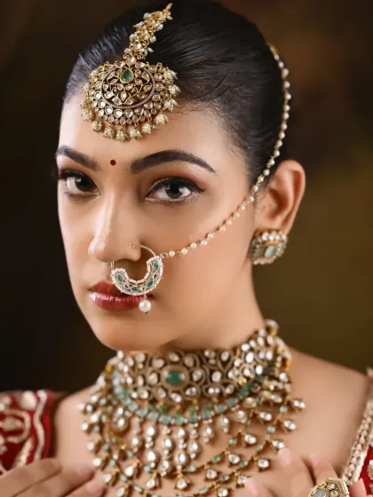 Surabhi's Makeup Studio & Academy - Professional Makeup & Hairstyling Courses Student Portfolios: Modern & Reception Glam photo 6