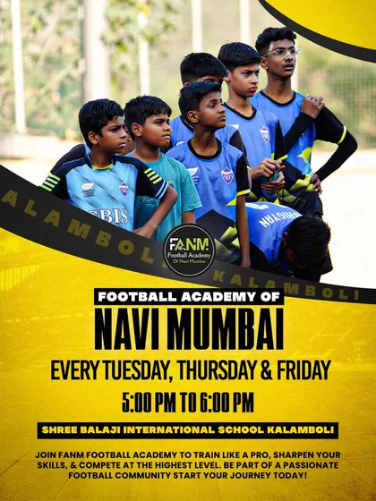 Our Kalamboli center at Shree Balaji International School runs every Tuesday, Thursday, and Friday. Train like a pro with us.