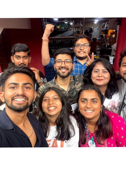 A happy group selfie after a fun day. The smiles say it all.