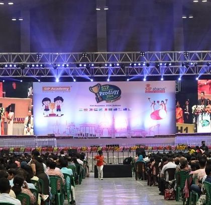 The grand stage setup for the Prodigy awards ceremony. It's a day where we make every student feel like a star.