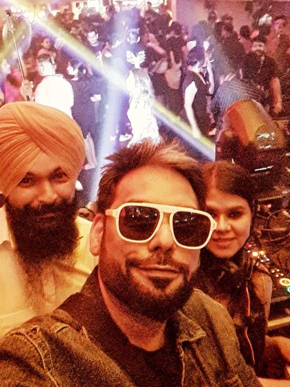 Sharing the stage with fellow talented artists DJ Anoop Absolute and DJ Rhea. I enjoy collaborating with other DJs to create unique event experiences.