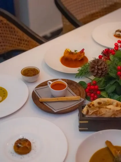 A closer look at the artfully plated dishes from our festive menu. Each course is a culinary delight, designed to make your Christmas dining experience unforgettable.