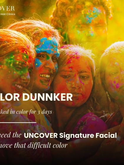 For the person who gets completely dunked in color for days, our Uncover Signature Facial is what you need to gently remove stubborn color and soothe your skin.