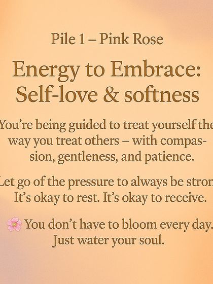 What energy are you being guided to embrace? This reading helps you understand if you need to focus on self-love, growth and grounding, or divine trust and surrender.