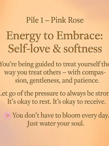 What energy are you being guided to embrace? This reading helps you understand if you need to focus on self-love, growth and grounding, or divine trust and surrender.
