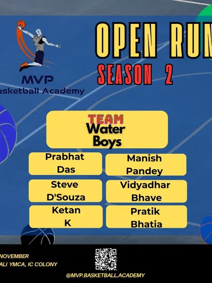 Welcoming the Water Boys to the Open Run tournament.