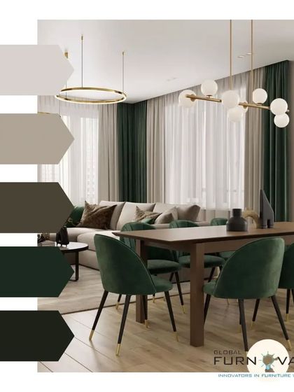 Global Furnovate - Interior Design & Turnkey Projects Luxurious Living & Dining Rooms photo 14