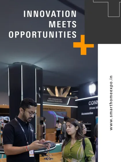 A graphic emphasizing that at our expo, innovation meets opportunities for brands and professionals alike.