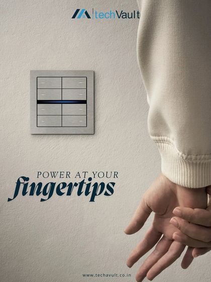 This is what I mean by power at your fingertips. A single, sleek keypad like this one can command your lights, curtains, and climate, decluttering your walls and simplifying your life.