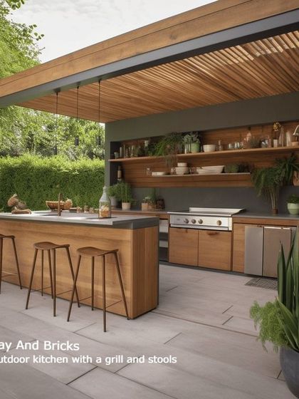 A modern outdoor kitchen is the ultimate feature for entertainers. We design and build these spaces with built-in grills, ample counter space, and bar seating, creating a functional and stylish hub for backyard parties.