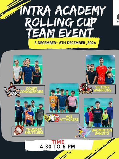 Manoj Kumar - Badminton Coaching for Kids & Youth Intra-Academy Rolling Cup photo 20