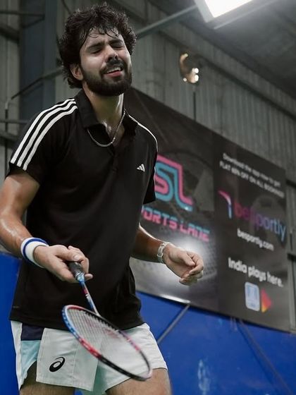 The raw emotion after a hard-fought point. This player's expression captures the passion and intensity that surfaces when teams are fully invested in the game. It's a fantastic release from the corporate grind.