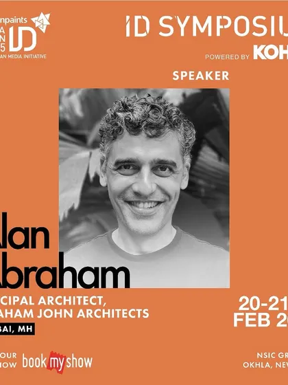 An announcement for my speaking engagement at the ID Symposium 2025 in New Delhi. I look forward to sharing our insights on design, architecture, and our eco-friendly initiatives.