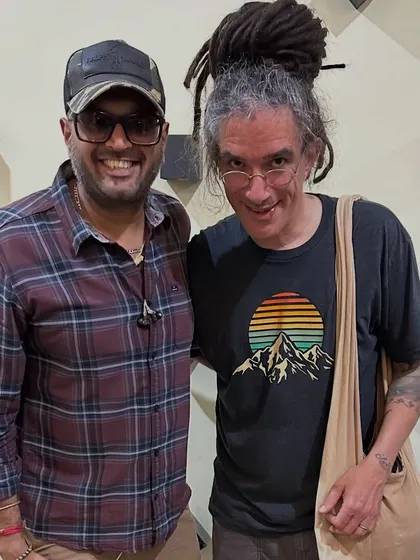 An honor to meet the legend himself, Ajja. His contributions to the scene are iconic.