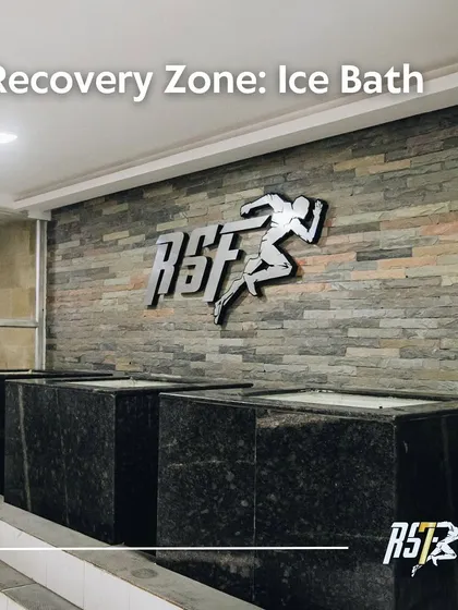 A clean, professional shot of our ice bath setup. We prioritize recovery as much as training, and our facilities reflect that commitment to holistic athlete care.