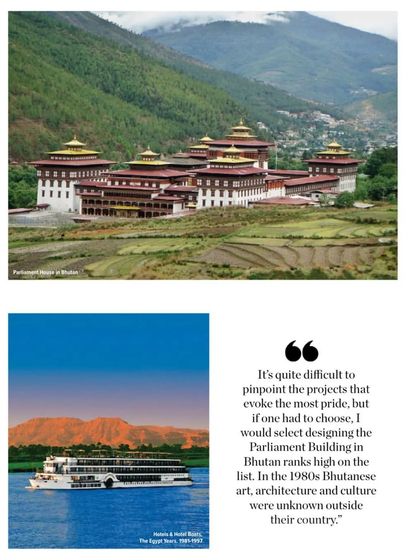 A feature in Architecture + Design magazine highlighting my mother Sunita Kohli's landmark projects, including the Parliament Building in Bhutan. She is recognized as an "OG woman in design" who has influenced future generations.