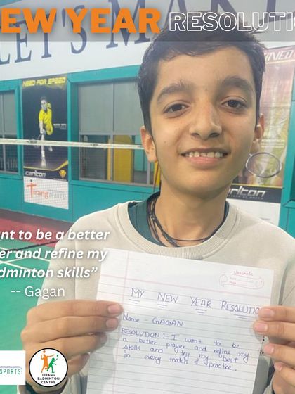 "I want to be a better player and refine my skills." Gagan's resolution reflects the mindset we encourage in all our athletes: a constant desire to learn and grow.