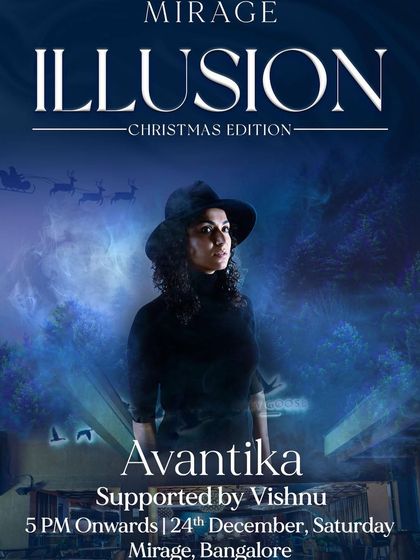 Bringing the holiday spirit with a special Christmas edition event at Mirage. I often play themed sets for special occasions, supporting talented artists like Avantika.