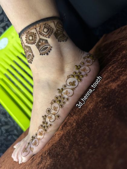 3D Henna Touch - Festive & Occasional Mehndi Elegant Feet Mehndi photo 6