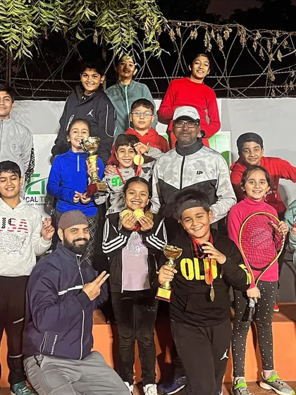 A clean sweep at the open tennis tournament in Delhi, with our youngest players from various centers bagging top positions.